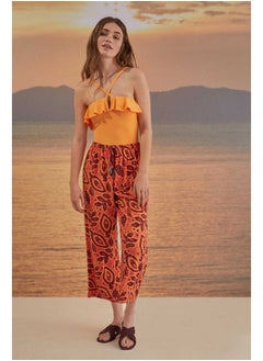 Printed Capri long pants