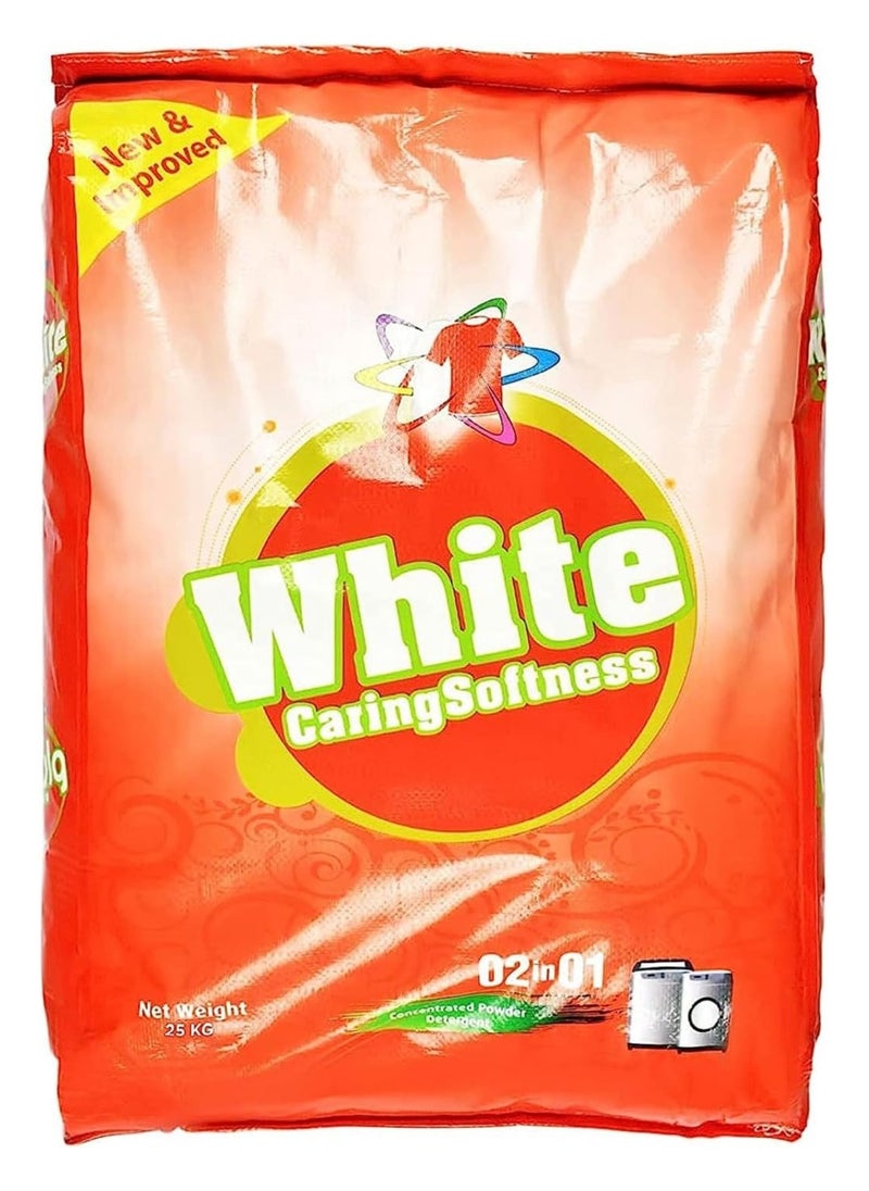 White 25kg White Detergent Powder for Laundry Cleaning  - Image 1