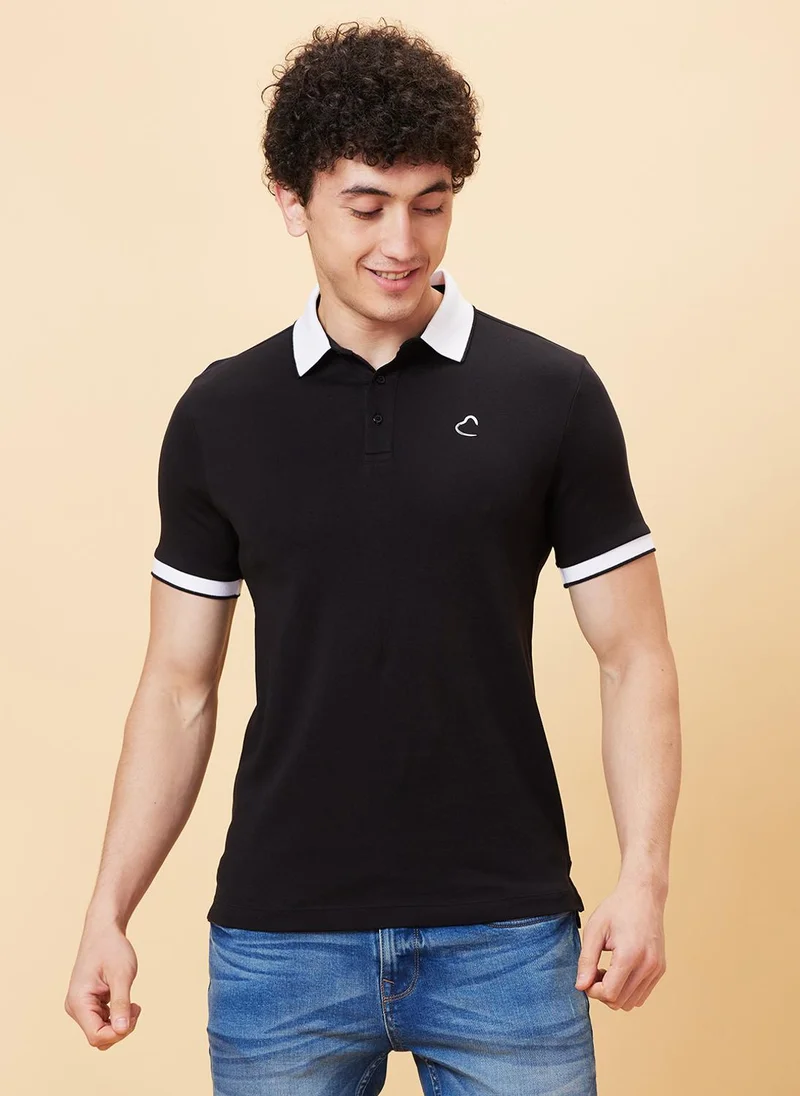بيينغ هيومان Regular Fit Polo Collar T-shirt