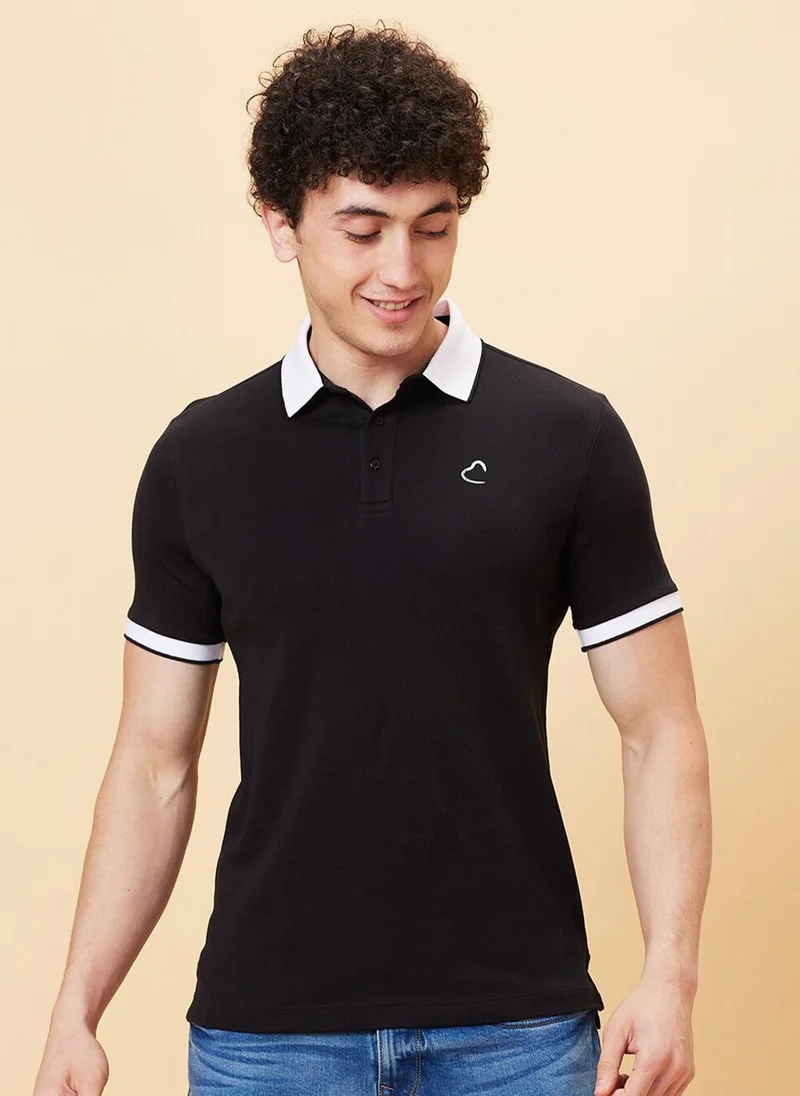 بيينغ هيومان Regular Fit Polo Collar T-shirt