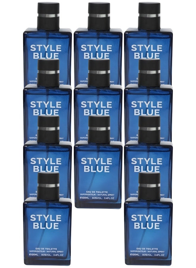 Style 11 Pieces Style Blue Perfume 100ML - Image 1
