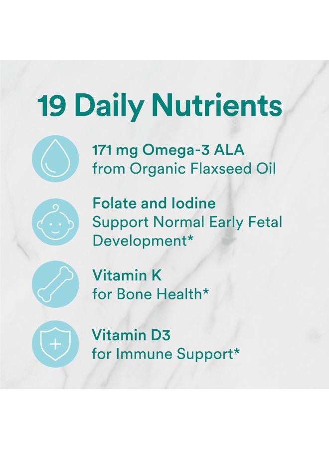 SmartyPants Organic Prenatal Vitamins for Women, Multivitamin Gummies: Biotin, Methylfolate, Omega 3 (ALA), Vitamin D3, C, Vitamin B12, B6, Vitamin A, K & Zinc, 90 Count (22 Day Supply) - Image 5