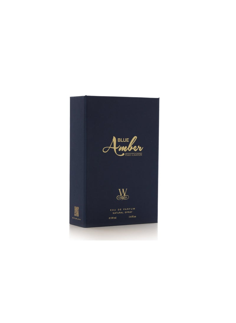WORLD GOLDEN PERFUMES WORLD GOLDEN PERFUMES Blue Amber Haris Creation Eau De Parfum - 100ml Natural Spray  - Image 2