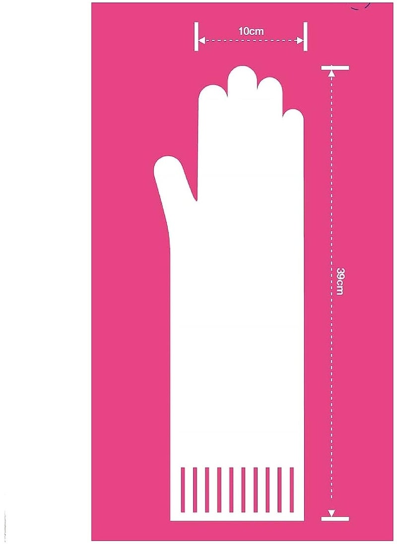 LOCK & LOCK LocknLock Pink Rubber Gloves (39cm): Non-Slip Grip, Comfortable Fit, Ideal for Household Cleaning  - Image 4