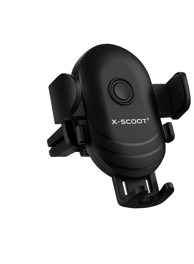 X-Scoot XS-806 Car Phone Holder – Air Vent Mount – 360° Rotation – Universal Mobile Holder - Image 1