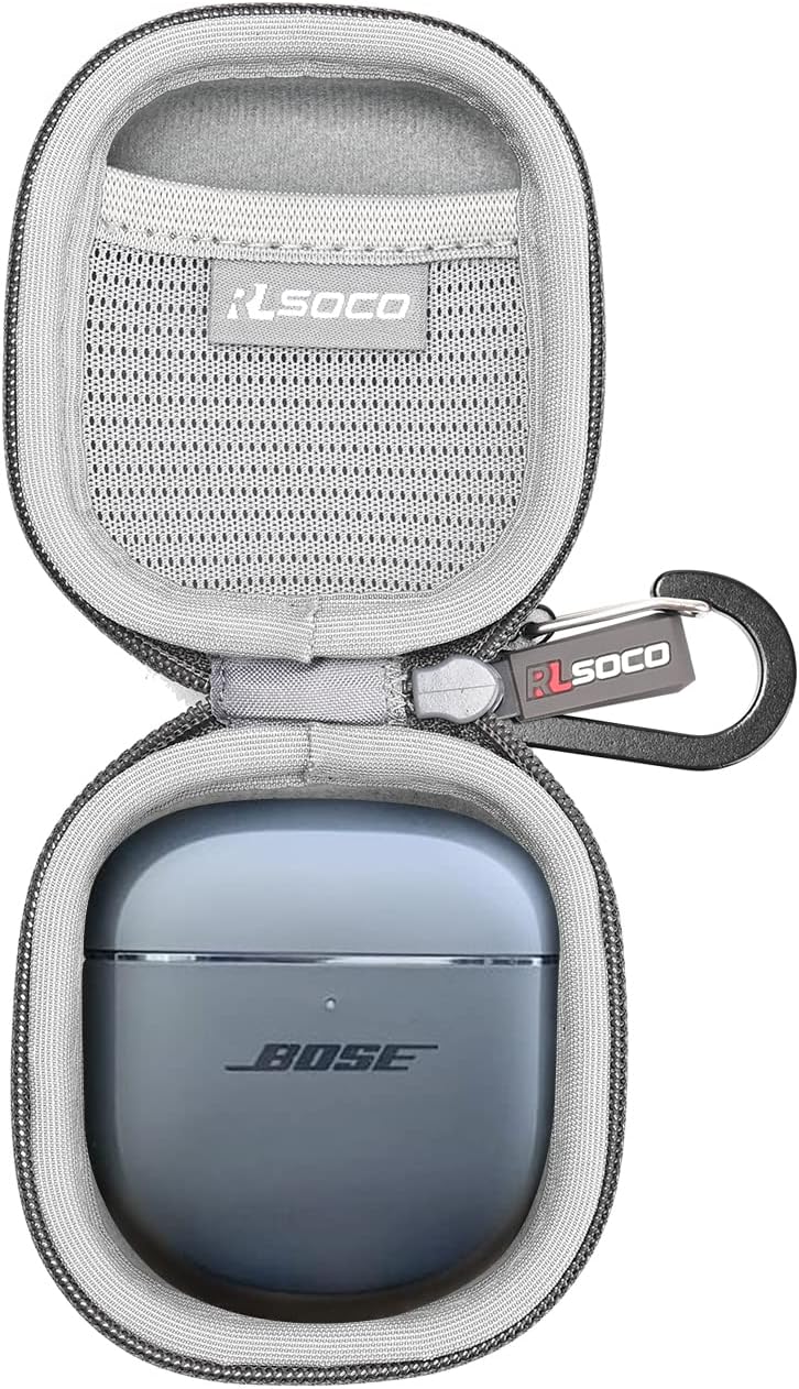 آر كيه باي كيس حافظة الصلبة لسماعات Bose New QuietComfort Ultra / QuietComfort المانعة للضوضاء من الجيل الثاني - رمادي (الحافظة فقط) - Image 1