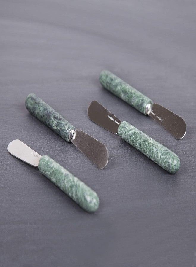 Creative Home Elevate Your Dining Experience: Natural Serpentine Handle Cheese Spreader Set - Image 2