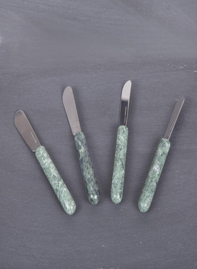 Creative Home Elevate Your Dining Experience: Natural Serpentine Handle Cheese Spreader Set - Image 3