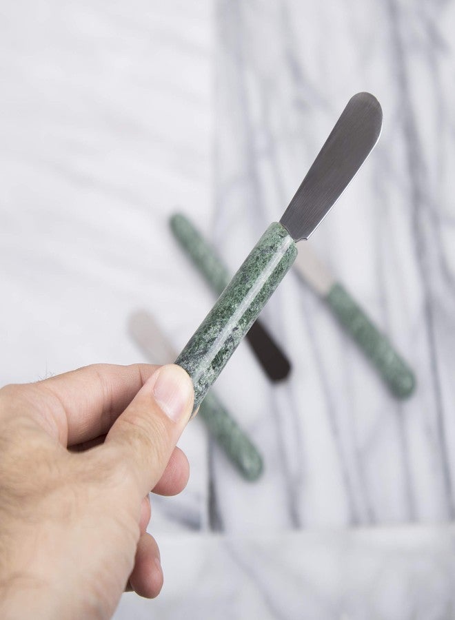 Creative Home Elevate Your Dining Experience: Natural Serpentine Handle Cheese Spreader Set - Image 4