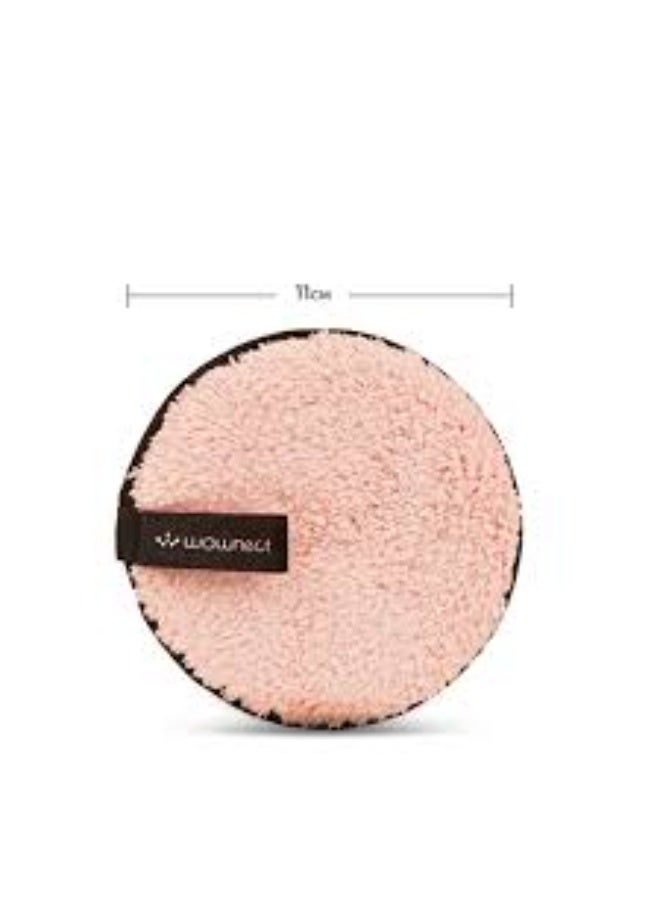 وسادة إزالة مكياج نسائية من الألياف، قابلة لإعادة الاستخدام، إسفنجة تنظيف الوجه، إسفنجة تجميل (قطعة واحدة، قد يختلف اللون) - Image 3