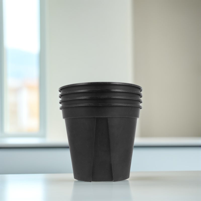 4pcs Flower Pots Plant Flowerpot Bonsai Flower Pot Household Flowerpots (No Tray) - Image 4
