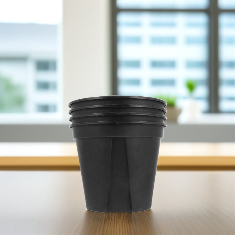 4pcs Flower Pots Plant Flowerpot Bonsai Flower Pot Household Flowerpots (No Tray) - Image 5