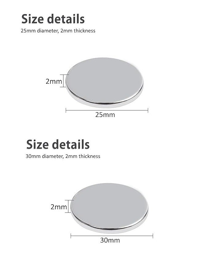 فيشين VITION 6 قطع مغناطيسات قرص نيوديميوم، مغناطيسات أرضية نادرة فائقة القوة - Image 2