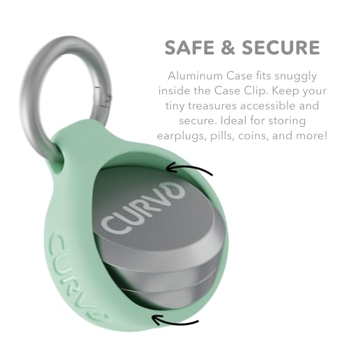CURVD Premium Carrying Case – Durable Travel Keychain Container, Medicine Pill Organizer & Travel Pill Box, Small Waterproof Holder for Pills, Earplugs, Jewelry, Compatible with Loop, Vibes & Eargasm - Image 4