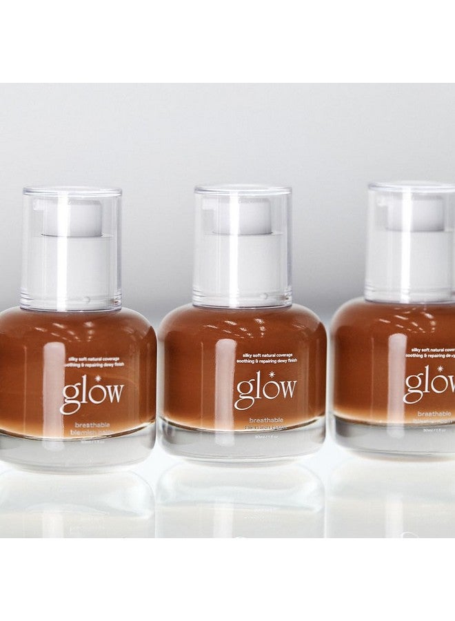 Glow Breathable Blemish Balm Brown Crueltyfree & Artificial Fragrancefree Essential Oilfree Glutenfree Lightweight & Hydrating Bb Cream That Feels Like Skincare 1 Fl Oz - Image 2