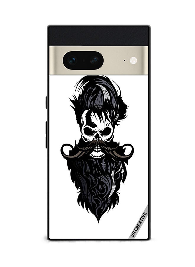 VR CREATIVE Protective Case Cover For Google Pixel 7 Skull Beard Design Multicolour - Image 1