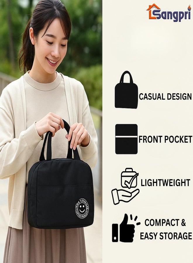 Sangpri Insulated Travel Lunch Bag Durable Lunch Box Bag for Kids, Office, College, School, Picnic | Reusable Lunch Bag with Aluminum Foil Inside (Multicolor) - Image 3