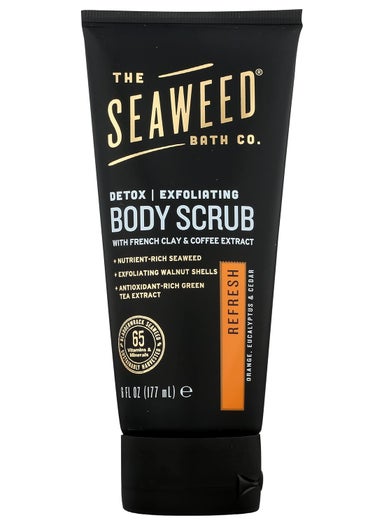 The Seaweed Bath Co. The Seaweed Bath Co Detox Exfoliating Body Scrub Refresh Scent Orange Eucalyptus  Cedar with French Clay  Coffee Extract 6 Oz 