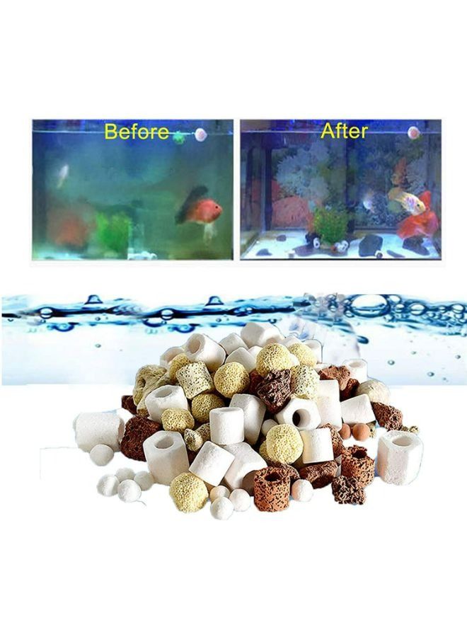 12 in 1 Aquarium Filter Media Ceramic Biochemical Ball Activated Carbon Bio Balls Fish Tank Medium Aquarium Accessories Clear Water Loose - 500g - Image 5