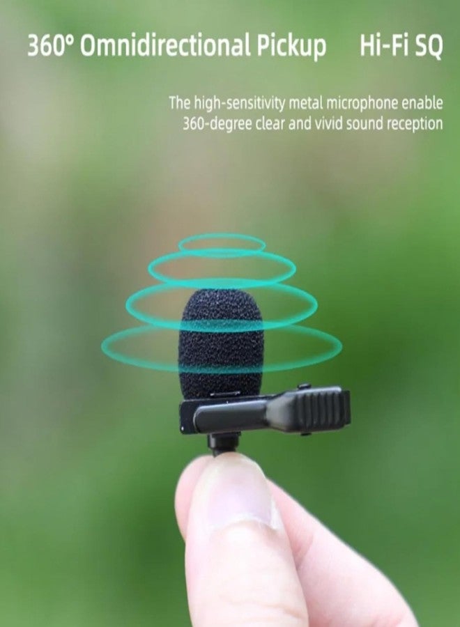 ELFOG Type-C Lavalier Mic,1.5 Mtr Length Suitable for DJI Osmo Action 6/5/4/3,Pocket 3 Sport Camera Accessories Moto Vlogging Helmet Mic - Image 5