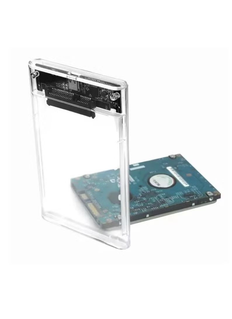 2.5 inch Hard Drive Enclosure SATA to USB-C 3.1 6Gbps External Hard Drive Case for 7/9.5mm HDD/SSD Support UASP Up to 6TB