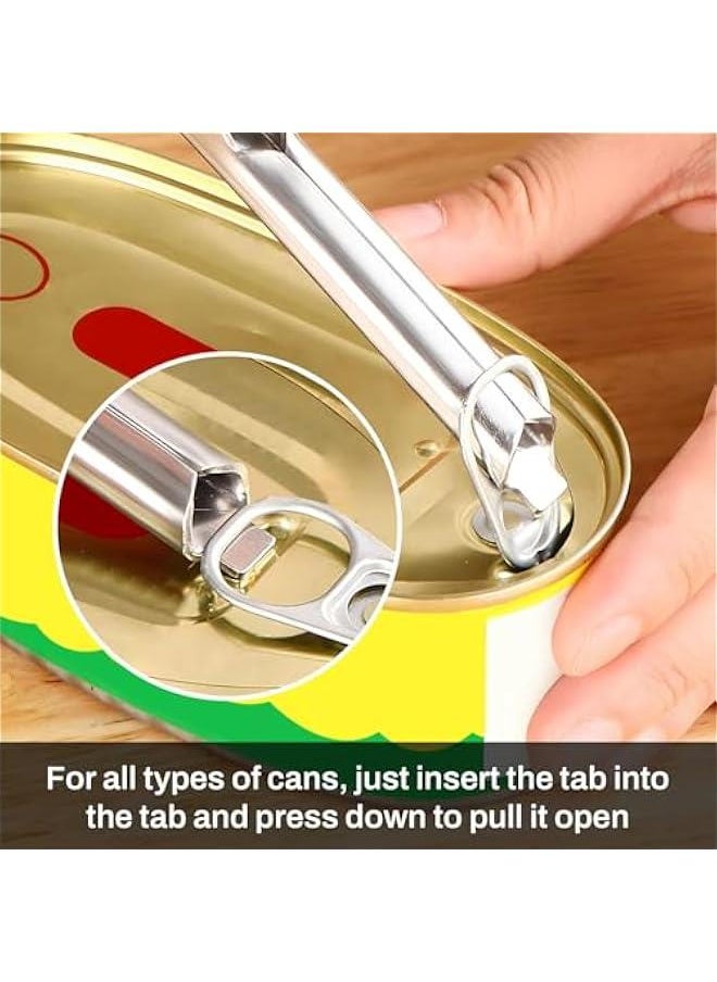Adjustable Multifunctional Jar Can Opener, Stainless Steel Can Opener with Jar Gripper, Comfortable Grip Jar Lid Opener for Weak Hands, Seniors Arthritis, Manual Lid Gripper multitool Opener