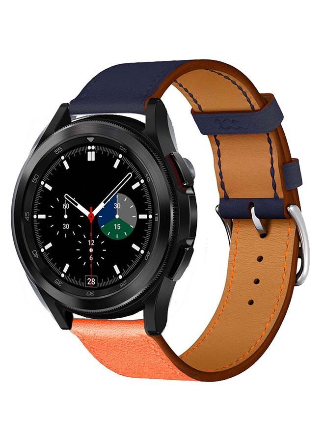 نيبمينينت سوار بديل من الجلد الطبيعي لساعة سامسونج جالاكسي 4 مقاس 42/46 مم متعدد الألوان - Image 2