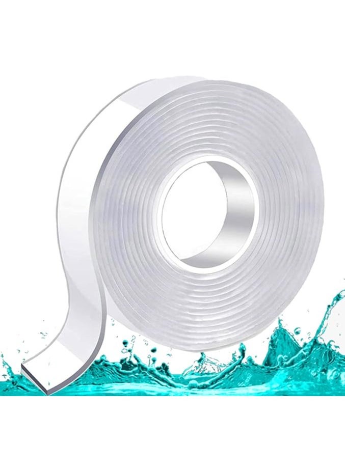 Duravel Duravel Double Sided Tape 3 Meter-Heavy Duty, Extra Large Nano Double Sided Sticky Adhesive Tape, Clear Mounting Tape Picture Hanging Strips, Removable Wall Tape  - Image 1