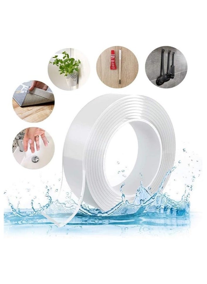 Duravel Duravel Double Sided Tape 3 Meter-Heavy Duty, Extra Large Nano Double Sided Sticky Adhesive Tape, Clear Mounting Tape Picture Hanging Strips, Removable Wall Tape  - Image 2