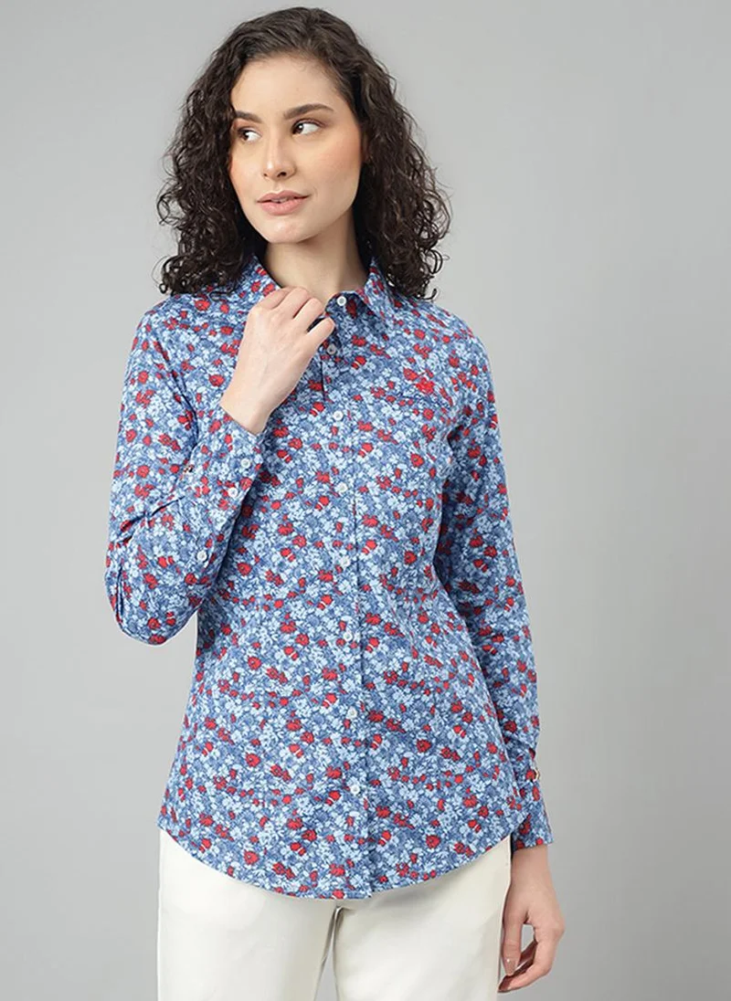 بيفرلي هيلز بولو كلوب قميص بأكمام طويلة وياقة مطبوعة