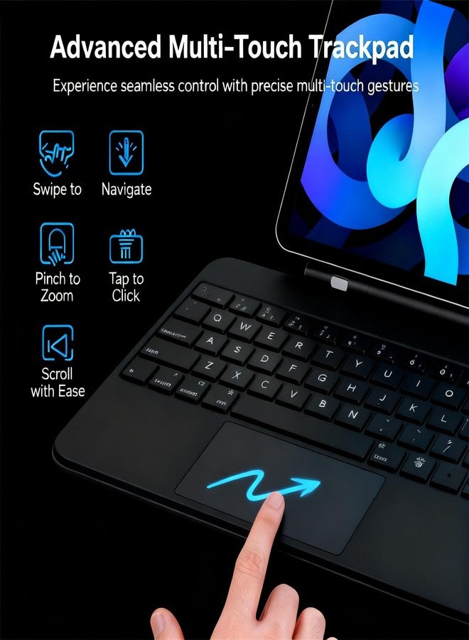 QUARK Keyboard Case for iPad Pro 13-inch (M4) 2024, Magic Keyboard with Backlit for iPad Pro 13, Keyboard Case with Multi-Touch Trackpad, Auto-Connect Design, Black - Image 4