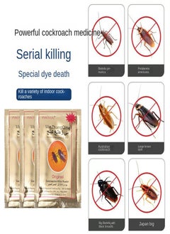 Miezhang Qing Cockroach killing Powder Gold 10Packs  - Image 2