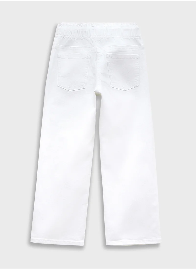 ريبلز مع نمشي Girls Relaxed Fit Pants