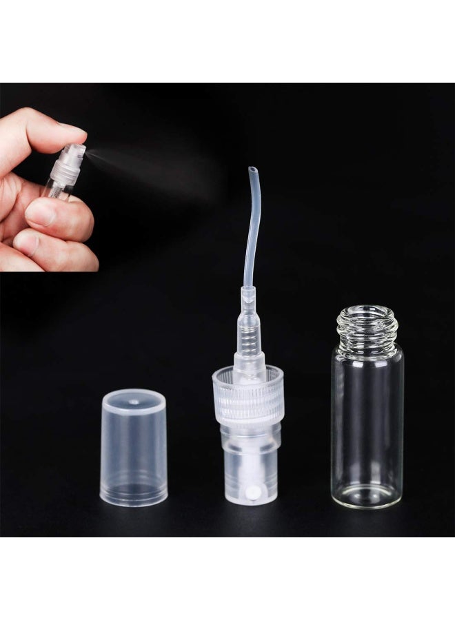 Generic 30Pieces 3Ml 5Ml 10Ml Portable Mini Refillable Clear Glass Empty Sprayer Perfume Bottles Cosmetic Atomizers Spray Bottle Container For Travel Party Must Makeup Tool 30Pieces 3Ml Glass Perfume Bottles  - Image 3