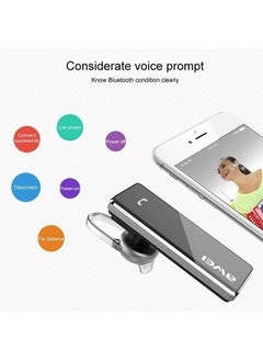 Awei Wireless In-Ear Bluetooth Headphone Black  - Image 4