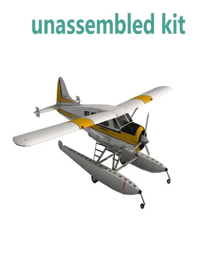 CHICHIYANG DHC-2 Beaver Float Seaplane Paper Model 1:32 3D Paper Aviation Science Exhibition Model (Unassembled Kit) - Image 4
