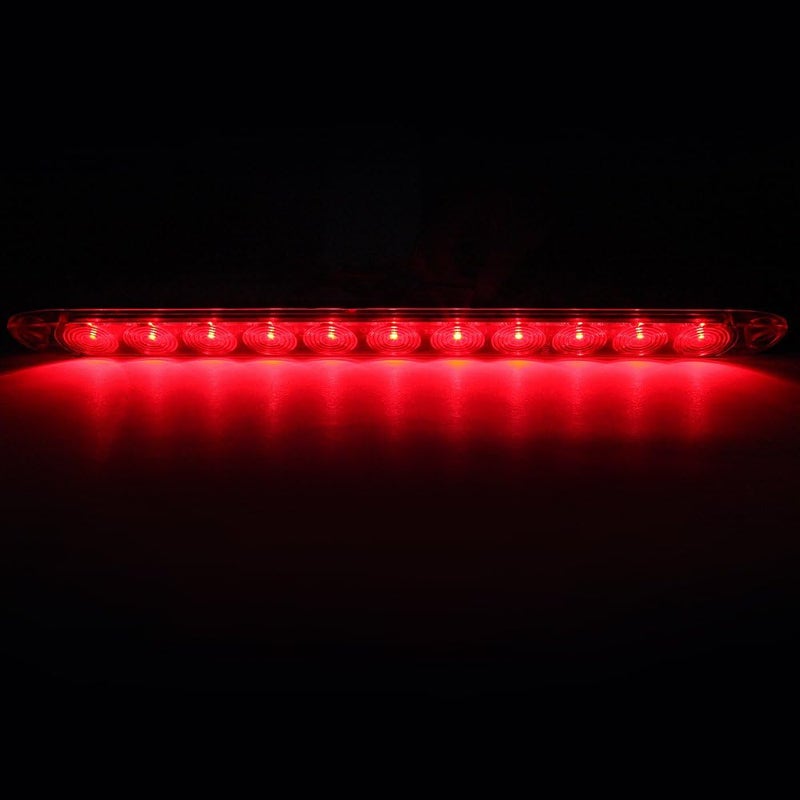 ECCPP Marker Light PCS Clear Lens Red LED 15" Waterproof SeaLED 11 LED Light Bar Stop Turn Tail 3rd Brake Light Truck Trailer RV - Image 2