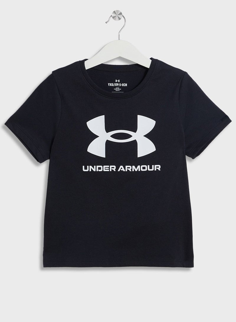 UNDER ARMOUR youth big logo t-shirt - Image 1