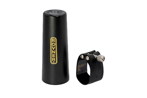 Rovner Ligature & Plastic Cap for Bass Clarinet - Dark Ligature for Hard Rubber Mouthpiece (3RL) - Image 2