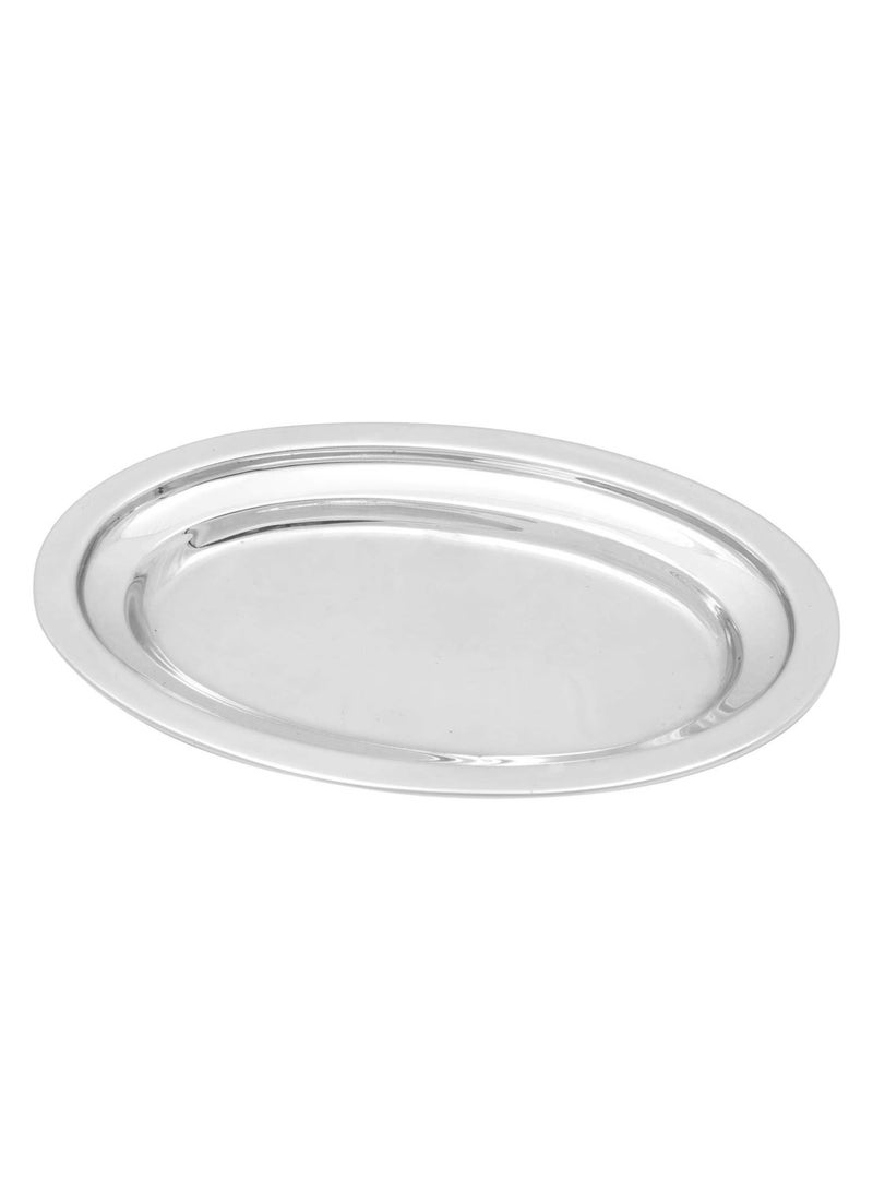 Stainless Steel Oval Tray Serving Tray 36cm