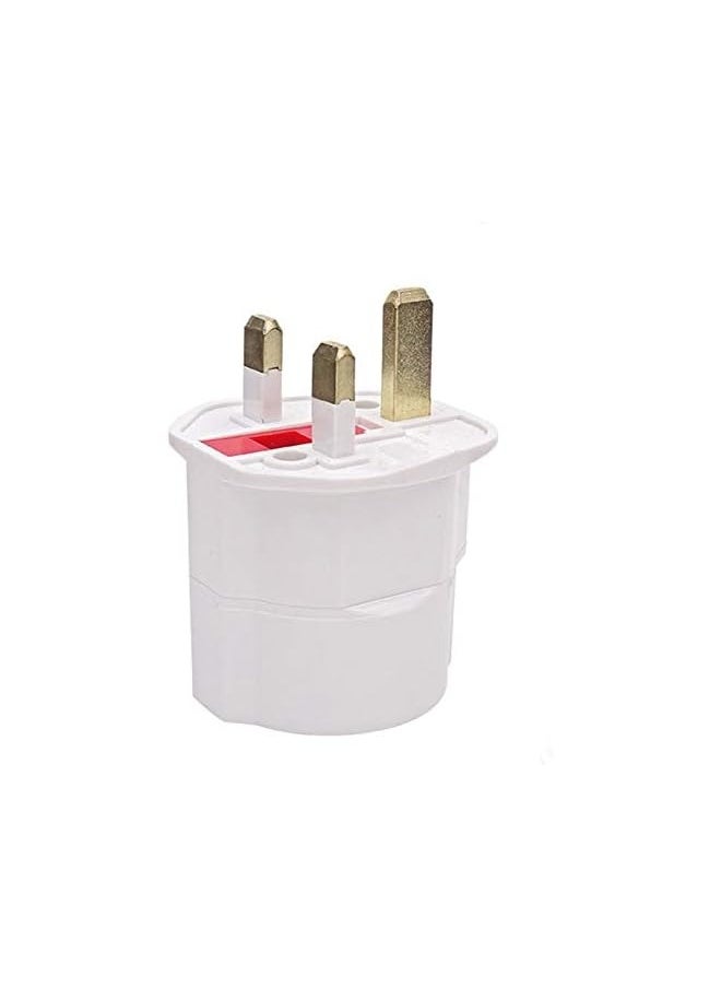 erorex Plugs Adapter, British Plug to EU Schuko Female Plugs Power Converter, 2 Pin Socket EU to UK Travel Adapter, 13A 250V BS1362 FUSED (Pack of 1)  - Image 3