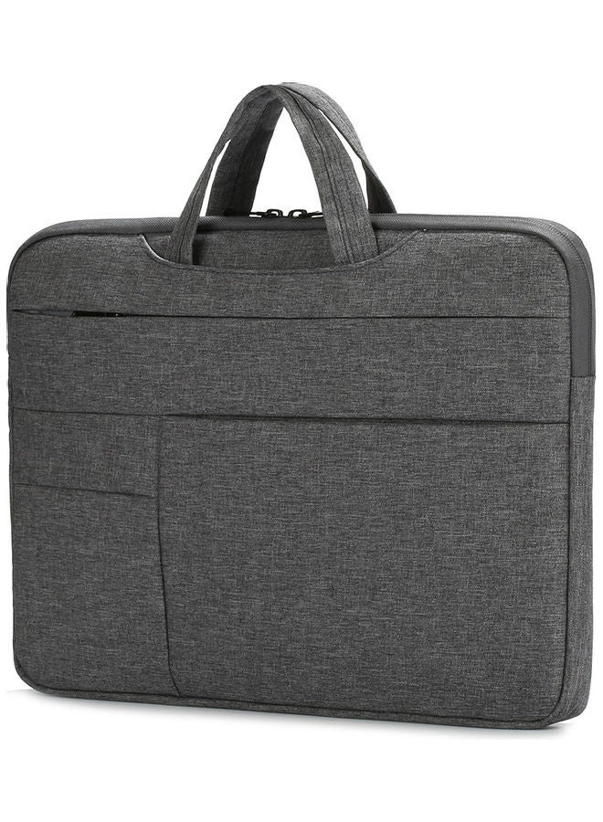 14 Inch Waterproof Nylon Laptop Briefcase Dark Grey - Image 2
