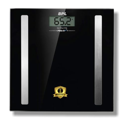 BPL Medical Technologies PWS-01 BT Bluetooth Enabled Weighing Machine (Black) - Image 1