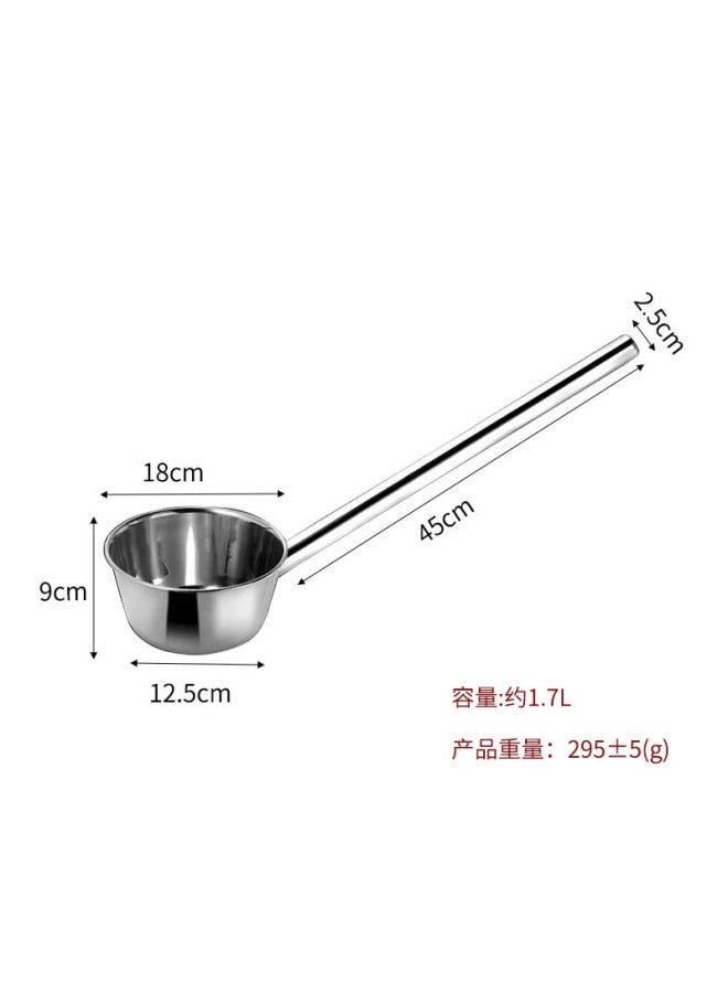 Yata Wutian Stainless Steel Soup Ladle, Large Size, Long Handle, Heat-resistant Spoon, Kitchen Scoop, Porridge Ladle, Commercial Use - Image 3