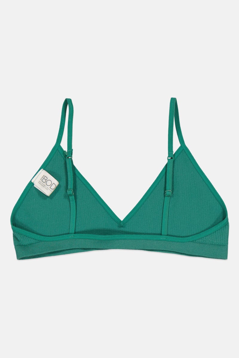 Cotton On Body Women Non Padded Textured Bra, Green - Image 2
