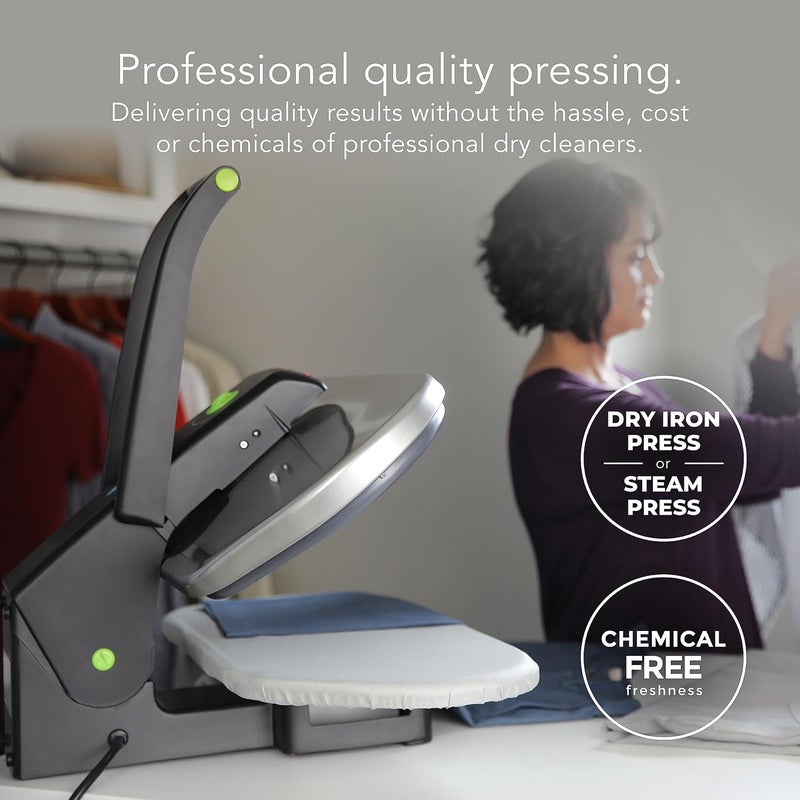 Steamfast Steamfast SF680 Digital Steam Press with Multiple Fabric Settings and Steam Burst FunctionStainlessBlack Stand  - Image 4