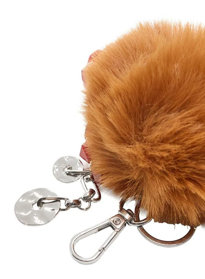 Parfois Multicolour Keychain Charm Pompom With Faceted Beads for Women | Best Price UAE