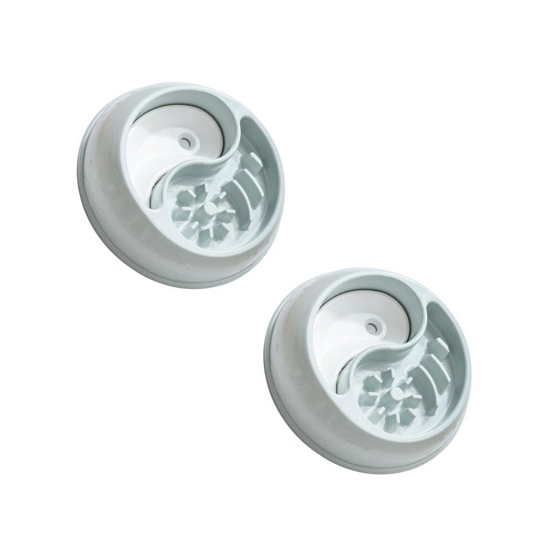 2pcs Slow Feeder Dog Bowl Feeding Dish Non Dog Food Bowl - Image 1