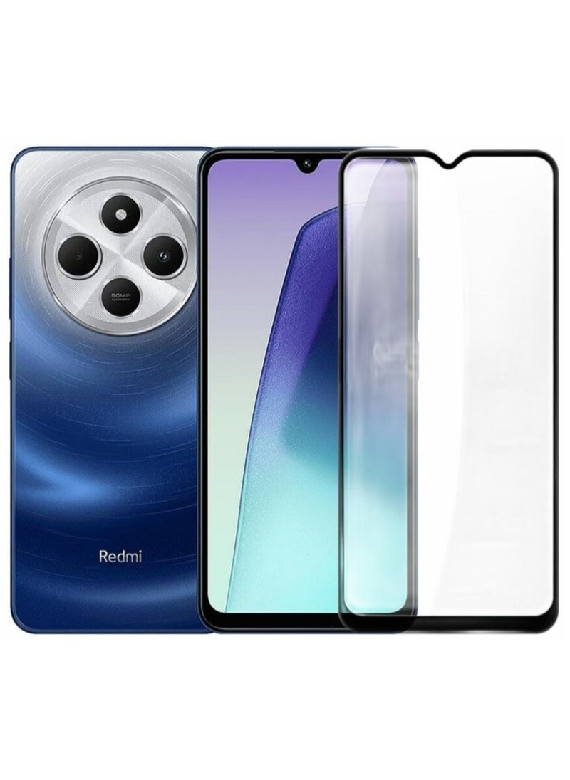 [1+1 Sets] For Xiaomi Redmi 14C/ Xiaomi Poco C75 Case & Screen Protector Magnetic Suction Car Phone Case with Anti Drop Function High Transmittance Glass Scratch Resistant Tempered Glass