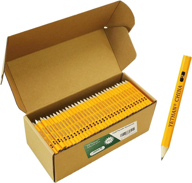 YETHAN Golf Pencils, Half Pencil, 3.5" Mini Pencils, 2 HB Hexagon, Pre-sharpened, 480 count. - Image 1